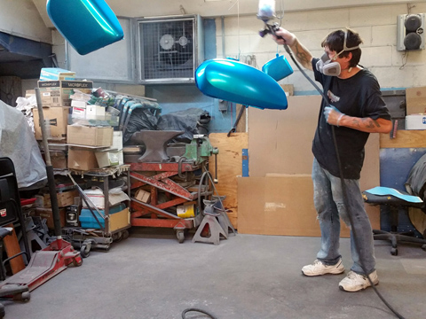 Vintage motorcycle paint jobs, classic motorcycle molding fabrication, painting classic British motorcycles, vintage British motorcycle molding fabrication, MA, RI, CT, NH, ME, VT, NY