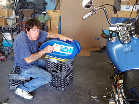 Classic motorcycle paint jobs, vintage British motorcycle molding fabrication, MA, RI, CT, ME, NH, VT, NY