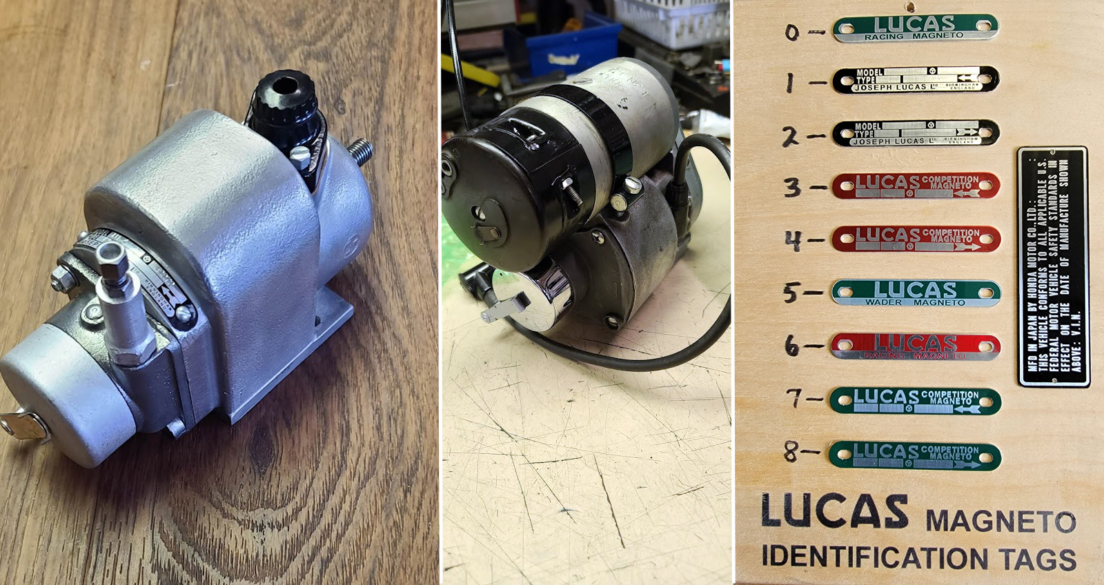 Magneto refurbishing & laser engraved magneto ID tags Magneto refurbishing & laser engraved magneto ID tags